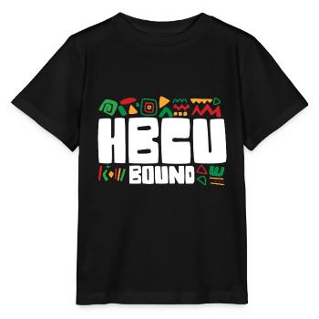 Étudiant lié à HBCU Collège historiquement noir - T-shirt bio MINI CREATOR Stanley/Stella Enfant - noir - Devant - Mikhail (115cm)