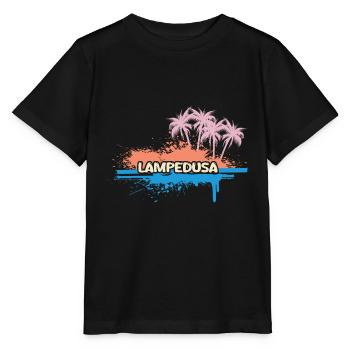 Vacances Lampedusa - T-shirt bio MINI CREATOR Stanley/Stella Enfant - noir - Devant - Mikhail (115cm)