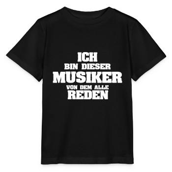 Musicien - T-shirt bio MINI CREATOR Stanley/Stella Enfant - noir - Devant - Mikhail (115cm)