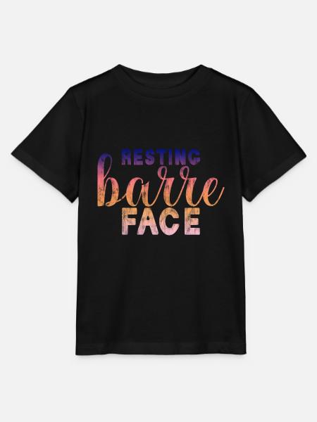 Resting Barre Face 3 - Stanley/Stella Kinder T-Shirt MINI CREATOR  - Schwarz