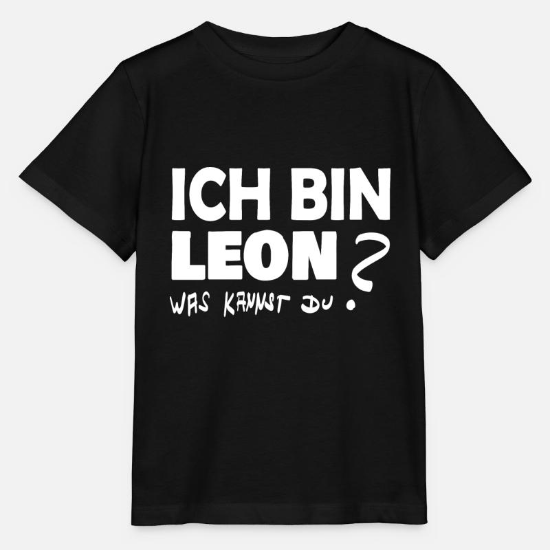 Ich bin leon was kannst Du - Stanley/Stella Kinder T-Shirt MINI CREATOR - Schwarz