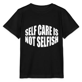 Prendre soin de soi n’est pas égoïste 7 - T-shirt bio MINI CREATOR Stanley/Stella Enfant - noir - Devant - Mikhail (115cm)