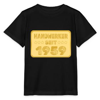 seit 1959 - Stanley/Stella Kinder T-Shirt MINI CREATOR  - Schwarz - Vorne - Mikhail (115cm)
