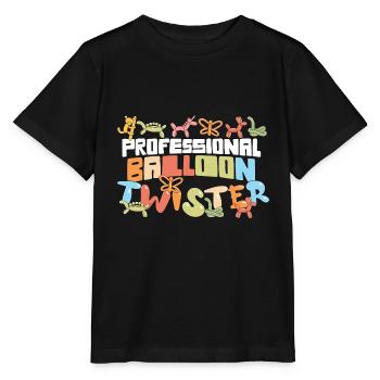 Professional Balloon Animal Twister Circus - Stanley/Stella MINI CREATOR Kids’ T-Shirt - black - Front - Mikhail (115cm)