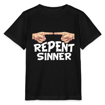 Repent Sinner 30 - Stanley/Stella MINI CREATOR Kids’ T-Shirt - black - Front - Mikhail (115cm)