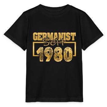 1980 - Stanley/Stella MINI CREATOR Kids’ T-Shirt - black - Front - Mikhail (115cm)