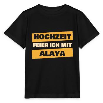 Alaya als JGA - Stanley/Stella Kinder T-Shirt MINI CREATOR  - Schwarz - Vorne - Mikhail (115cm)