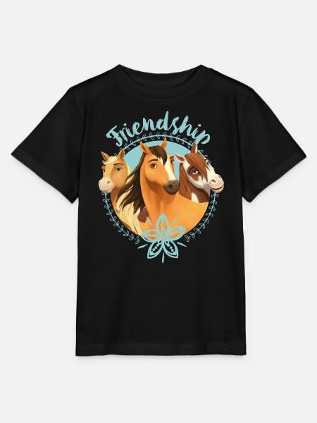 Spirit, Chica Linda And Boomerang - Friendship - T-shirt MINI CREATOR barn från Stanley/Stella - svart