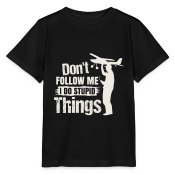 Modèle d’avion télécommandé Modèle d’avion Modèle d’avion - T-shirt bio MINI CREATOR Stanley/Stella Enfant - noir - Devant - Mikhail (115cm)