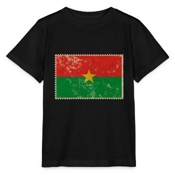 Burkina Faso - T-shirt bio MINI CREATOR Stanley/Stella Enfant - noir - Devant - Mikhail (115cm)