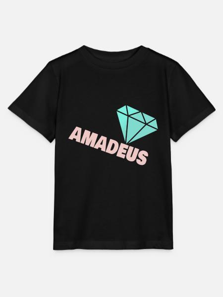 Diamant Amadeus - Stanley/Stella Kinder T-Shirt MINI CREATOR - Schwarz