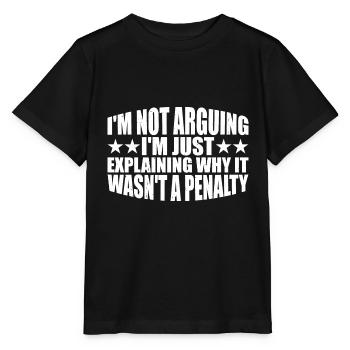 J’explique juste pourquoi ce n’était pas une pénalité 4 - T-shirt bio MINI CREATOR Stanley/Stella Enfant - noir - Devant - Mikhail (115cm)