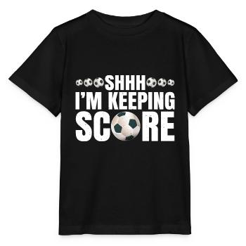 Chut, je garde le score 6 - T-shirt bio MINI CREATOR Stanley/Stella Enfant - noir - Devant - Mikhail (115cm)