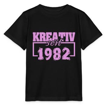 Kreativ 1982 - Stanley/Stella Kinder T-Shirt MINI CREATOR  - Schwarz - Vorne - Mikhail (115cm)