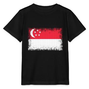 Geschenk für Singapur - Stanley/Stella Kinder T-Shirt MINI CREATOR  - Schwarz - Vorne - Mikhail (115cm)