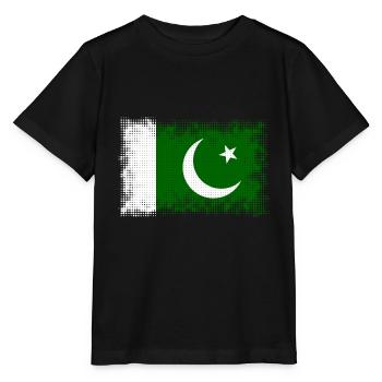 Pakistan as a flag - Stanley/Stella MINI CREATOR Kids’ T-Shirt - black - Front - Mikhail (115cm)