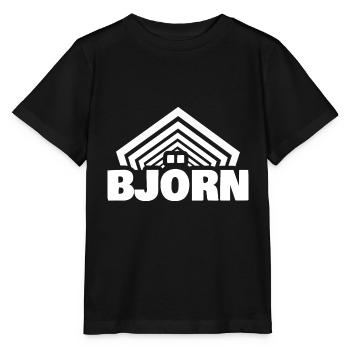 Vorname Björn - Stanley/Stella Kinder T-Shirt MINI CREATOR  - Schwarz - Vorne - Mikhail (115cm)