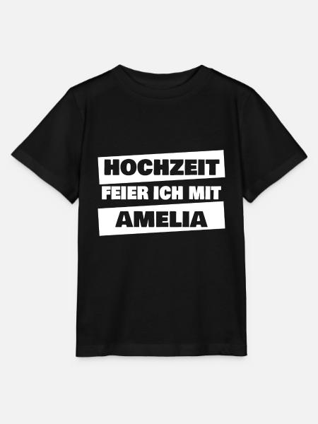 Amelia als JGA - Stanley/Stella Kinder T-Shirt MINI CREATOR  - Schwarz