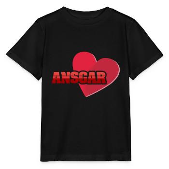 Ansgar als Vorname - Stanley/Stella Kinder T-Shirt MINI CREATOR  - Schwarz - Vorne - Mikhail (115cm)