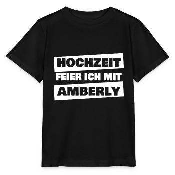 Ambré - T-shirt bio MINI CREATOR Stanley/Stella Enfant - noir - Devant - Mikhail (115cm)