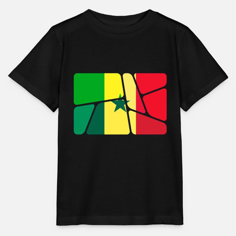 Sénégal - T-shirt bio MINI CREATOR Stanley/Stella Enfant - noir