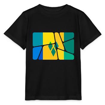 St Grenadinen - Stanley/Stella Kinder T-Shirt MINI CREATOR  - Schwarz - Vorne - Mikhail (115cm)