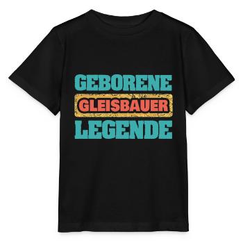 Cadeau pour les constructeurs de pistes - T-shirt bio MINI CREATOR Stanley/Stella Enfant - noir - Devant - Mikhail (115cm)