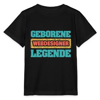 Concepteur Web - T-shirt bio MINI CREATOR Stanley/Stella Enfant - noir - Devant - Mikhail (115cm)