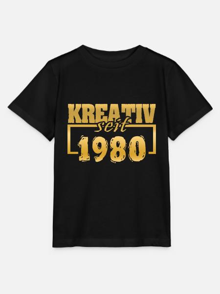 Webdesigner 1980 - Stanley/Stella Kinder T-Shirt MINI CREATOR - Schwarz