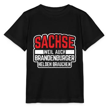 Sachsen Ostdeutschland - Stanley/Stella Kinder T-Shirt MINI CREATOR  - Schwarz - Vorne - Mikhail (115cm)