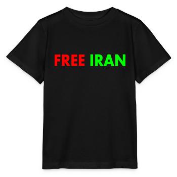 Free iran - Stanley/Stella Kinder T-Shirt MINI CREATOR  - Schwarz - Vorne - Mikhail (115cm)