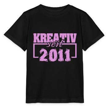 Créatif 2011 - T-shirt bio MINI CREATOR Stanley/Stella Enfant - noir - Devant - Mikhail (115cm)