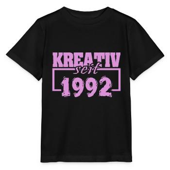 1992 - T-shirt bio MINI CREATOR Stanley/Stella Enfant - noir - Devant - Mikhail (115cm)