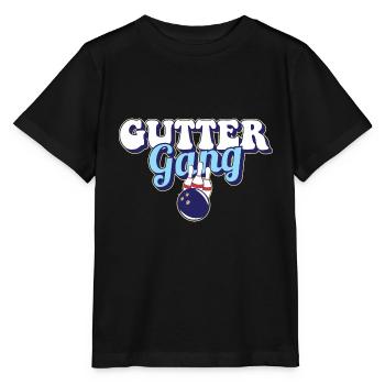 Gutter Gang Bowling Team Club Coach Funny Bowler - Stanley/Stella MINI CREATOR Kids’ T-Shirt - black - Front - Mikhail (115cm)