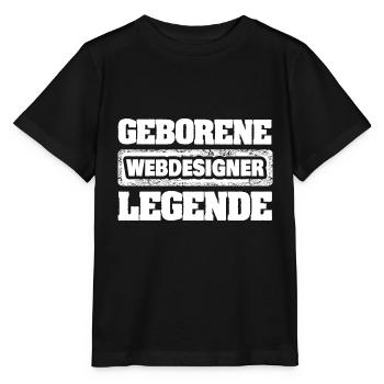 Le métier de concepteur de sites web - T-shirt bio MINI CREATOR Stanley/Stella Enfant - noir - Devant - Mikhail (115cm)