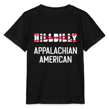 Amerikanischer Hinterwäldler aus den Appalachen - Stanley/Stella Kinder T-Shirt MINI CREATOR  - Schwarz - Vorne - Mikhail (115cm)