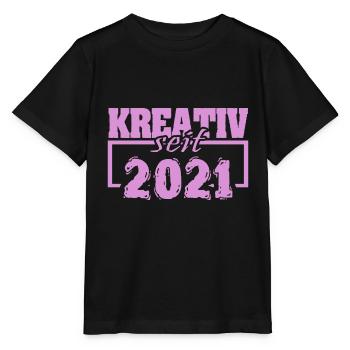 2021 - T-shirt bio MINI CREATOR Stanley/Stella Enfant - noir - Devant - Mikhail (115cm)