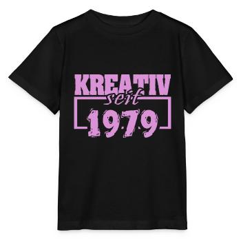 1979 - T-shirt bio MINI CREATOR Stanley/Stella Enfant - noir - Devant - Mikhail (115cm)