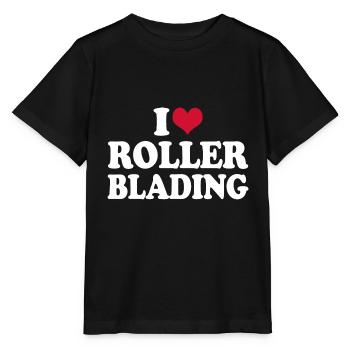 I Love Rollerblading - Stanley/Stella MINI CREATOR Kids’ T-Shirt - black - Front - Mikhail (115cm)
