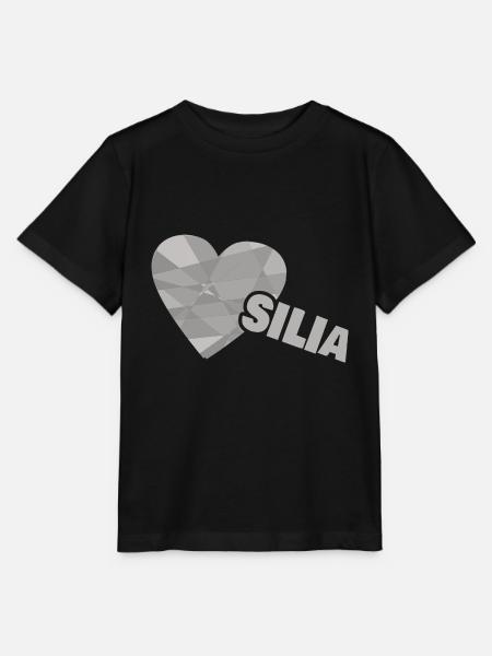 Herzchen Silia - Stanley/Stella Kinder T-Shirt MINI CREATOR  - Schwarz