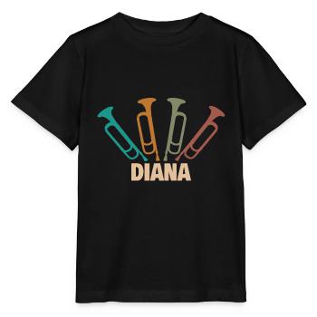 Cadeau pour Diana - T-shirt bio MINI CREATOR Stanley/Stella Enfant - noir - Devant - Mikhail (115cm)