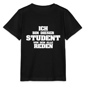 Student as a profession - Stanley/Stella MINI CREATOR Kids’ T-Shirt - black - Front - Mikhail (115cm)