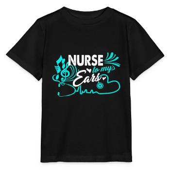 Nurse To My Ears - Stanley/Stella MINI CREATOR Kids’ T-Shirt - black - Front - Mikhail (115cm)