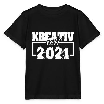 2021 2021 - Stanley/Stella Kinder T-Shirt MINI CREATOR  - Schwarz - Vorne - Mikhail (115cm)