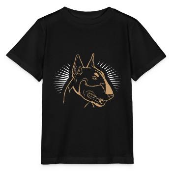 bull terrier - Stanley/Stella MINI CREATOR Kids’ T-Shirt - black - Front - Mikhail (115cm)