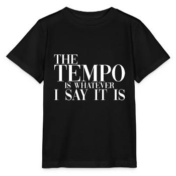 Le tempo est ce que je dis, c’est - T-shirt bio MINI CREATOR Stanley/Stella Enfant - noir - Devant - Mikhail (115cm)