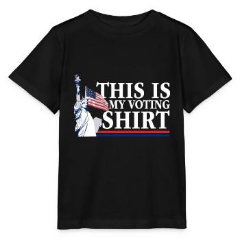 C'est ma chemise de vote pour les élections politiques - T-shirt bio MINI CREATOR Stanley/Stella Enfant - noir - Devant - Mikhail (115cm)