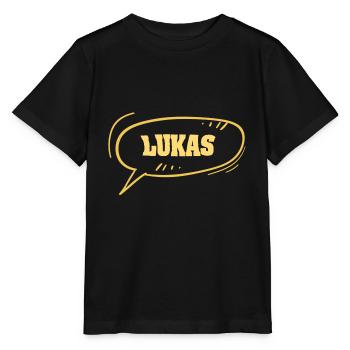 Gift for Lukas - Stanley/Stella MINI CREATOR Kids’ T-Shirt - black - Front - Mikhail (115cm)