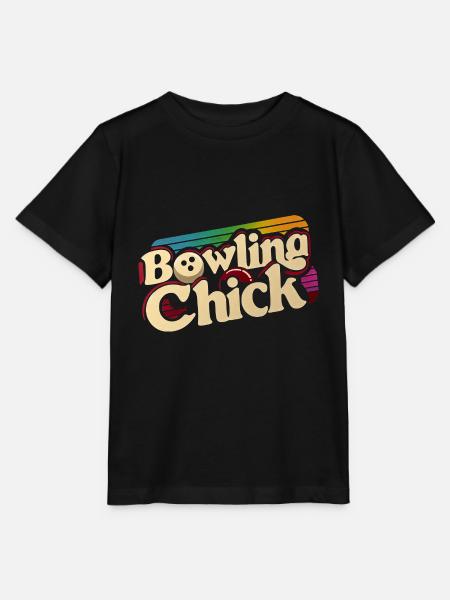 Bowling Chick 18 - Stanley/Stella Kinder T-Shirt MINI CREATOR - Schwarz