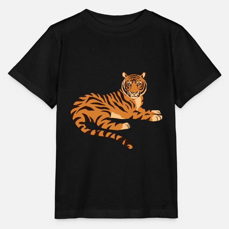 tiger - Stanley/Stella Kinder T-Shirt MINI CREATOR  - Schwarz